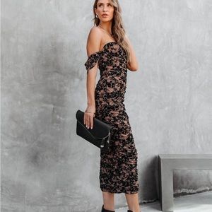 Fore Floral Midi Dress size L